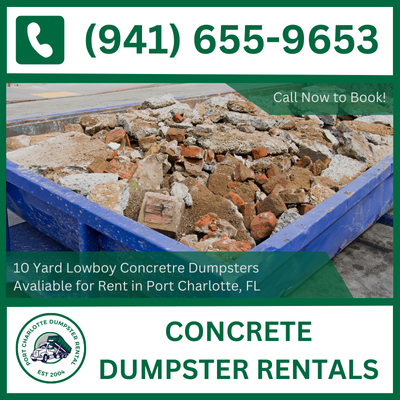 Concrete Dumpster Rental